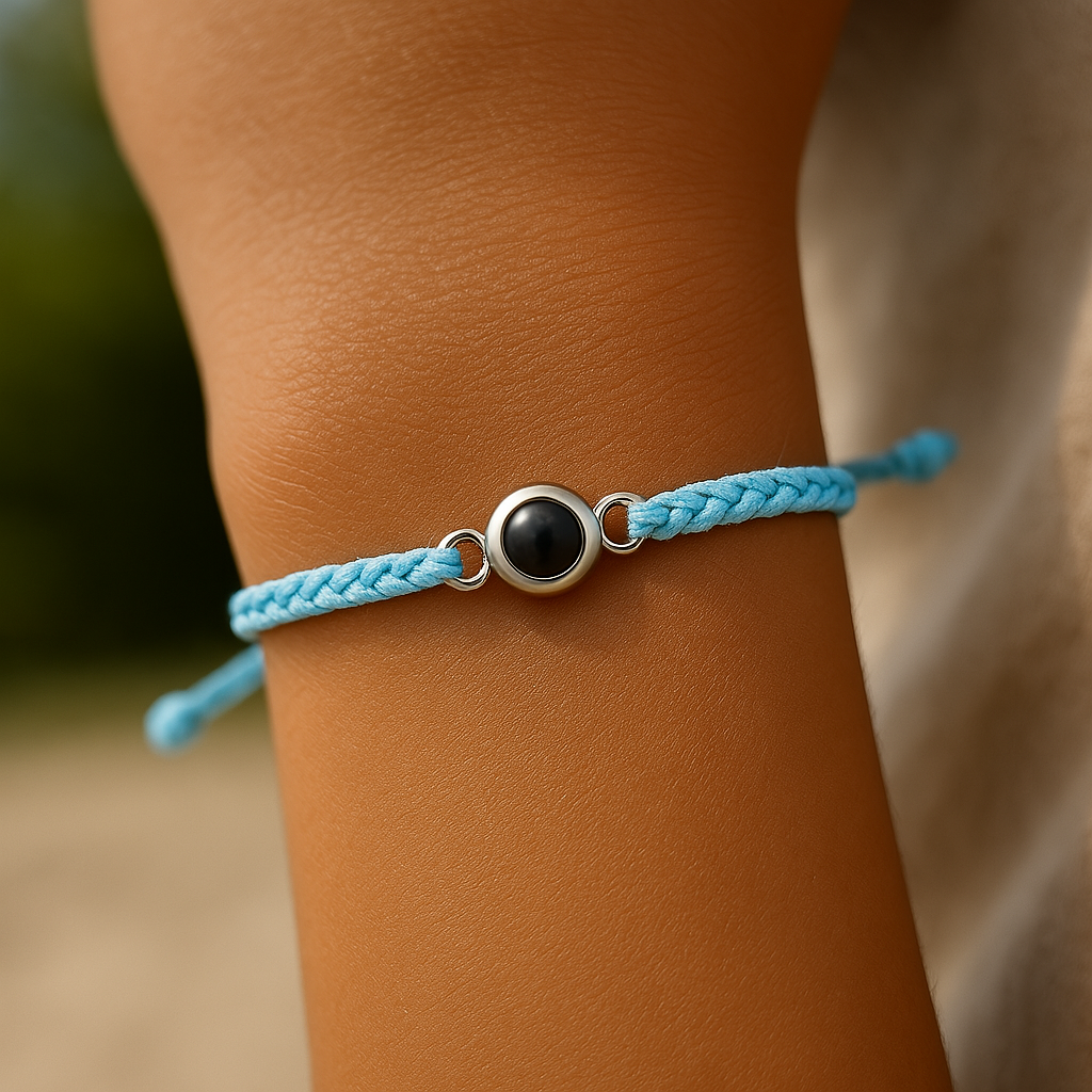 Personalisierbares Strickarmband