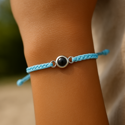 Personalisierbares Strickarmband