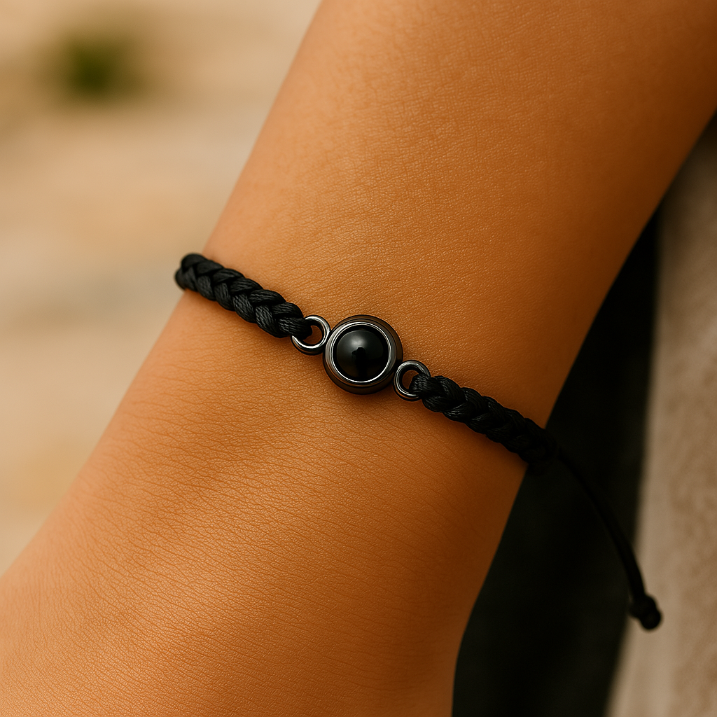 Personalisierbares Strickarmband