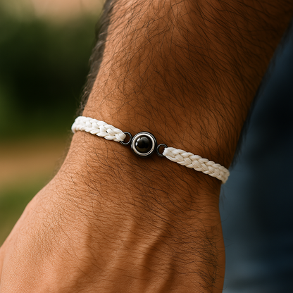 Personalisierbares Strickarmband